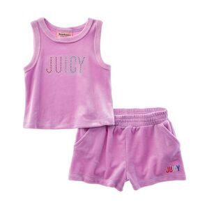 Juicy Couture Girls  2Pc Short & Top Set, Purple